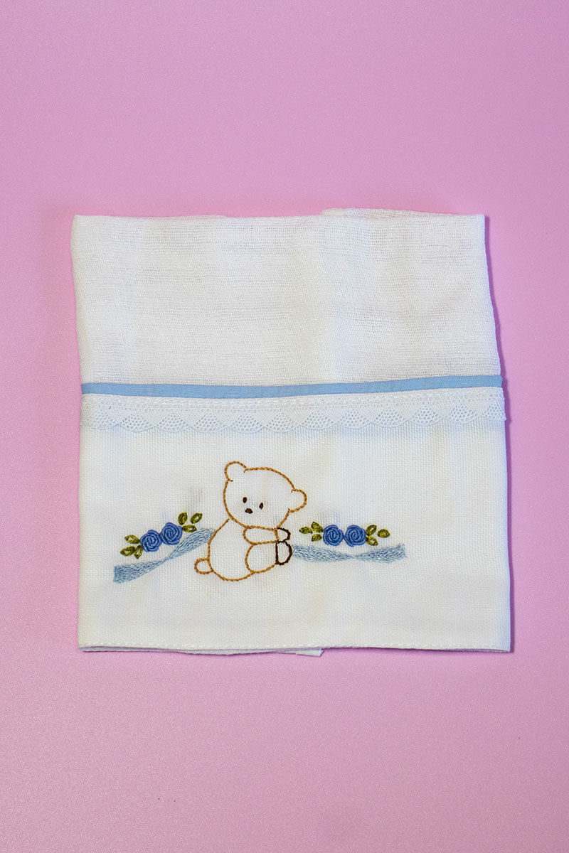 Fralda de Boca Flores de Inverno