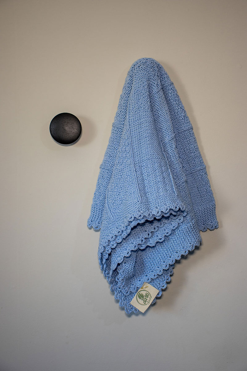 Manta Bebê Antialérgica Azul Claro