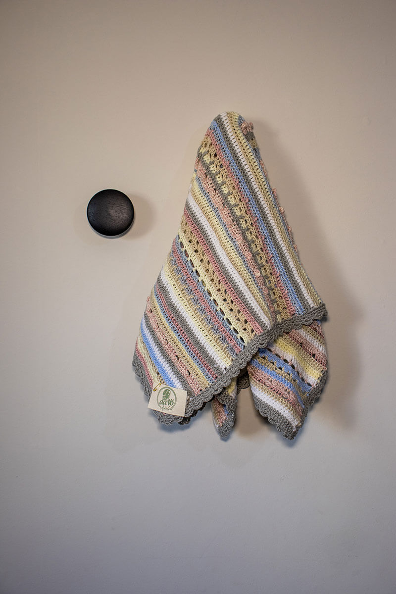 Manta Bebê Antialérgica Listrada