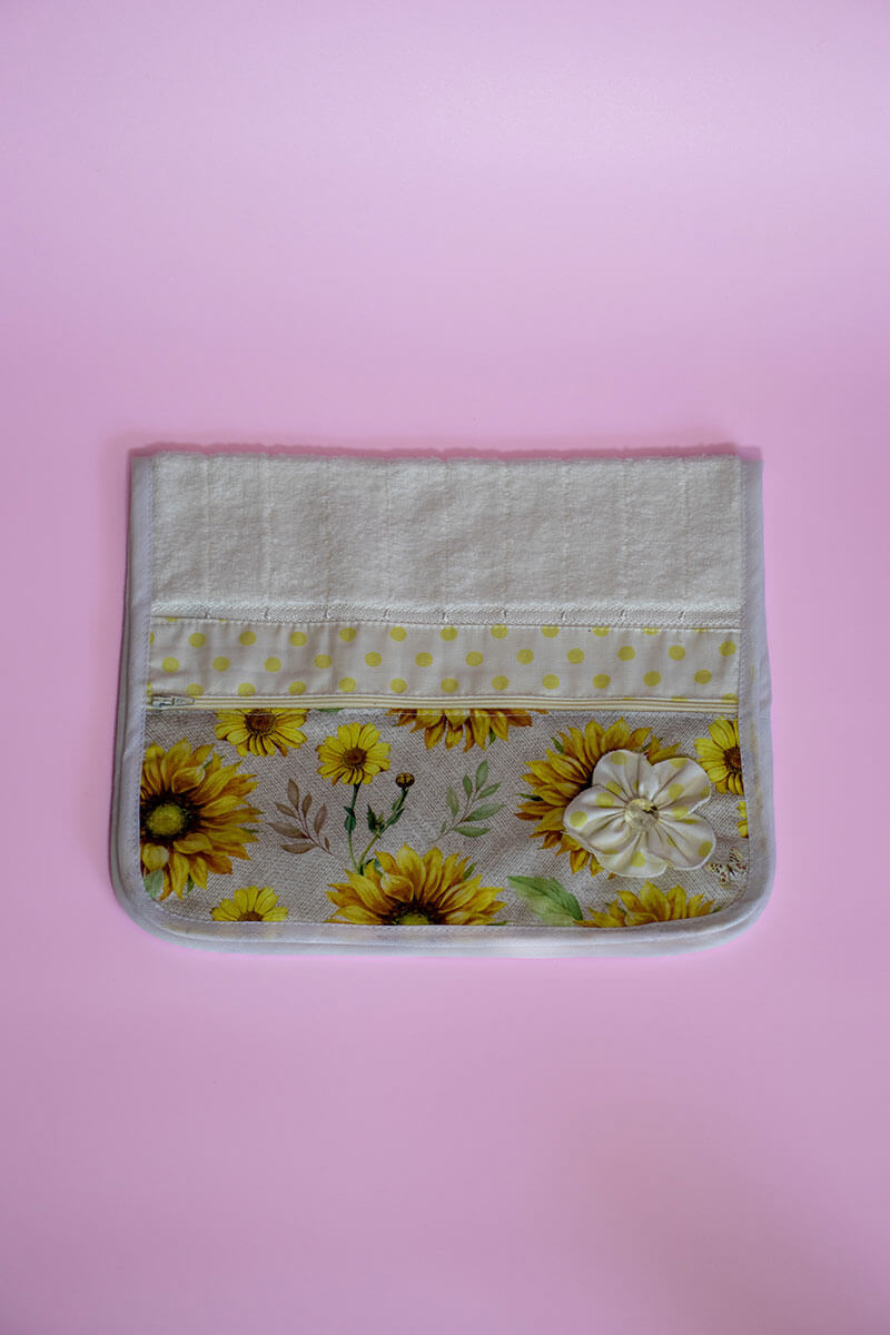 Toalha Porta Escova de Dente – Girassol