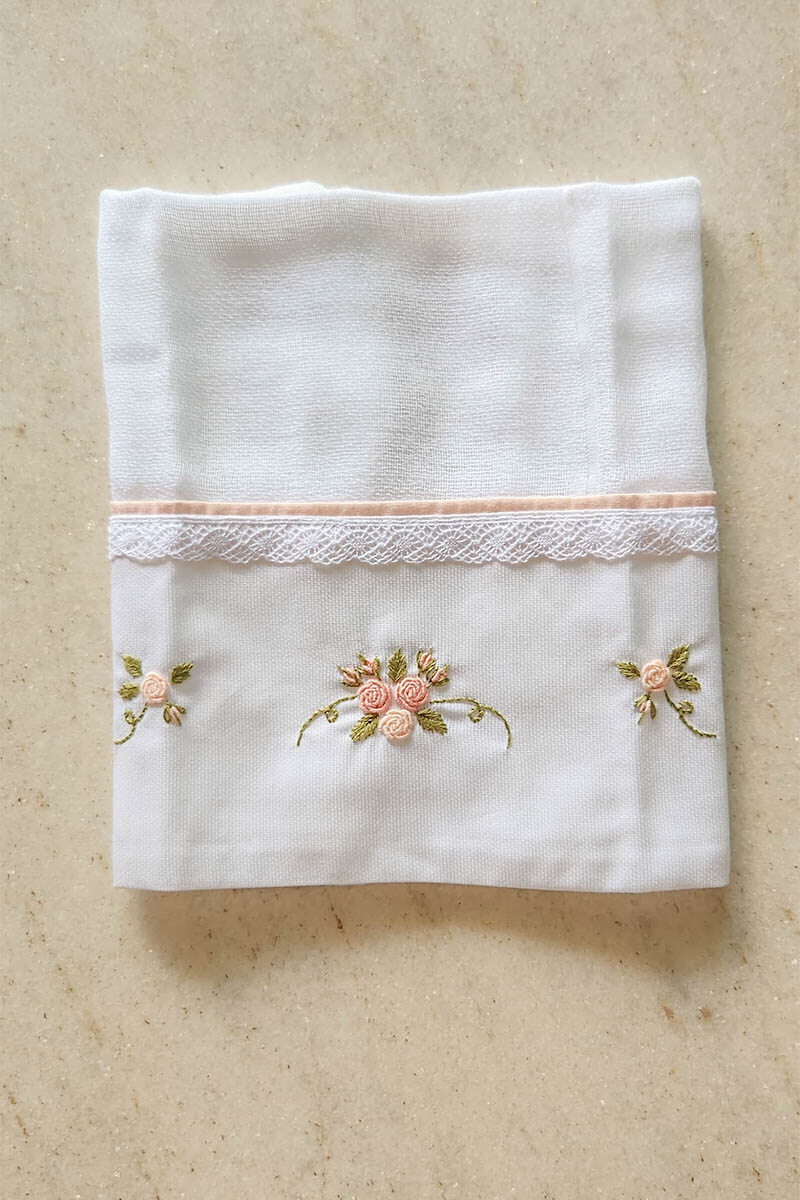 Fralda de Boca Bebê Buquê de Rosas