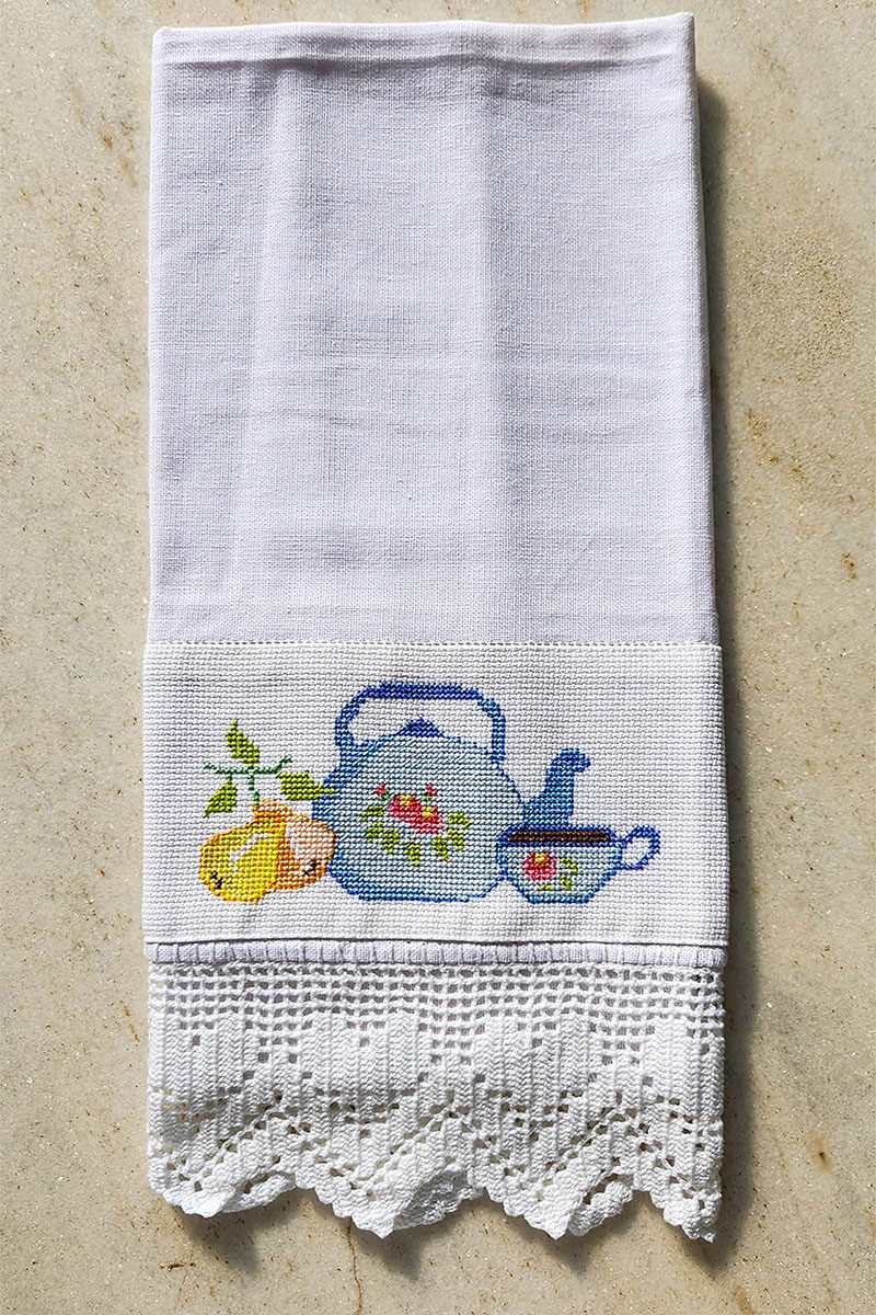 Pano de Prato Signature – Café com Pêra